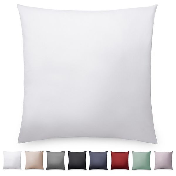 Blumtal Kissenbezüge Premium Mako Satin Kissenbezug, superweich aus 100% Ba günstig online kaufen
