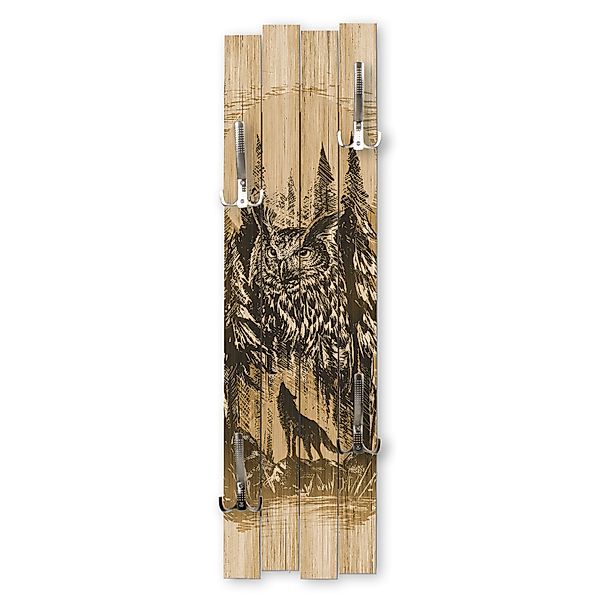 Kreative Feder Wandgarderobe Wand-Garderobe „Wildnis“ aus günstig online kaufen