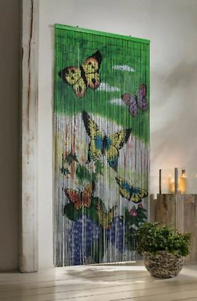 HOME Living Bambus-Vorhang Butterfly Gardinen bunt Gr. one size günstig online kaufen