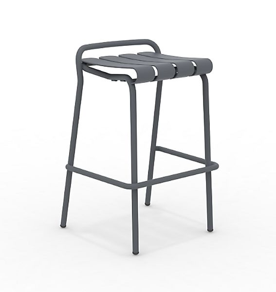 Verdea Outdoor Barhocker stapelbar dunkelgrau günstig online kaufen