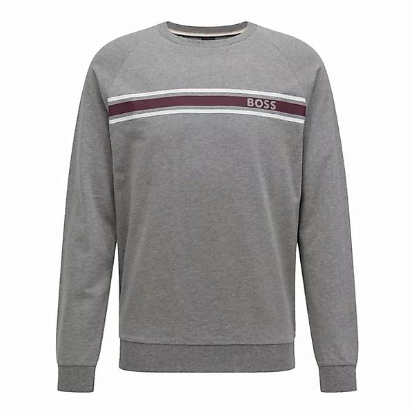 BOSS Sweatshirt Authentic mit zweifarbigem Streifen und Logo-Print günstig online kaufen