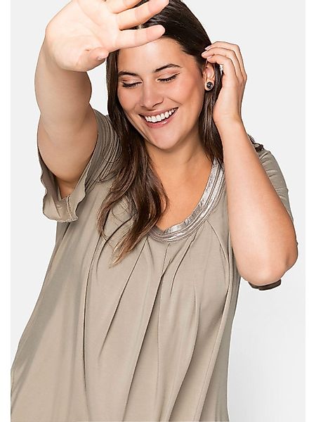 Sheego T-Shirt Große Größen in A-Linie günstig online kaufen