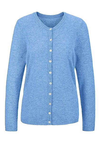 GOLDNER Strickjacke "Kaschmirstrickjacke mit Rundhalsausschnitt" Ohne günstig online kaufen