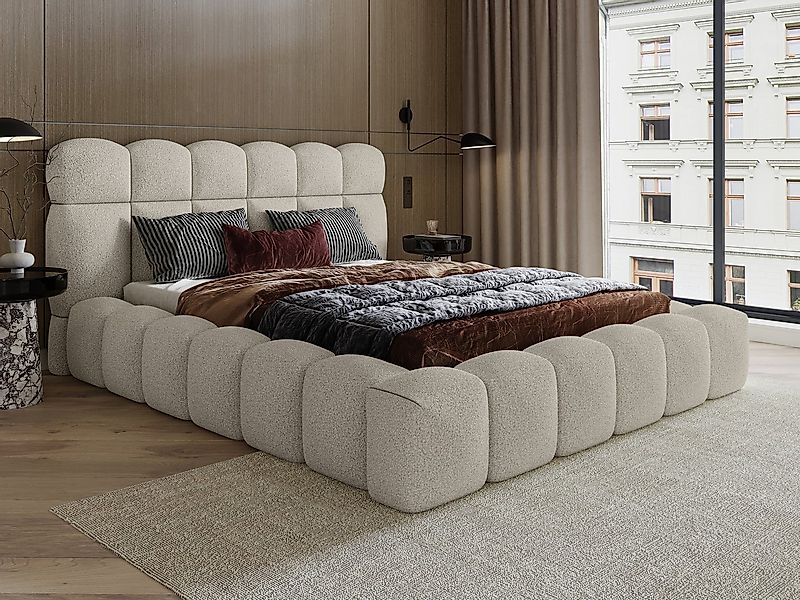 wonello Polsterbett Mira XL 3 (das Original), Bett mit Bettkasten und Latte günstig online kaufen