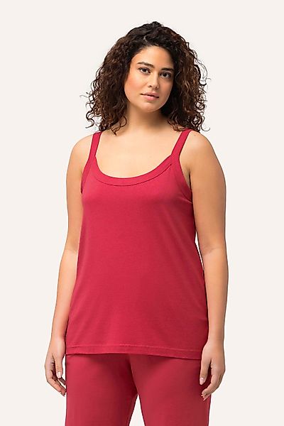 Ulla Popken Longtop Spaghettitop Rundhals Modalmix günstig online kaufen