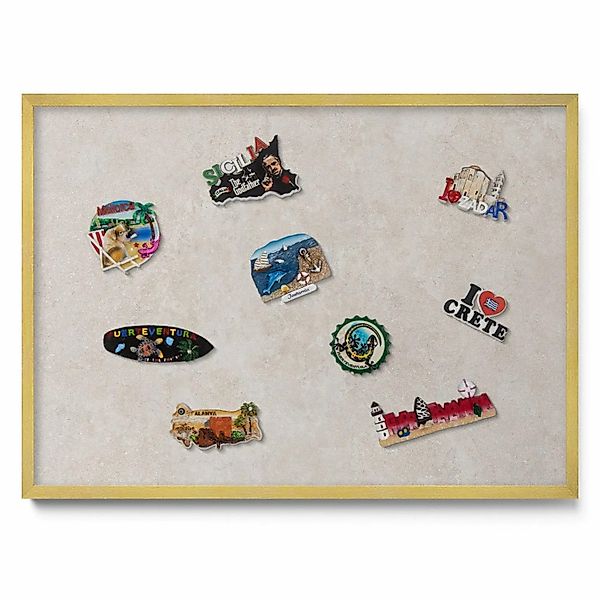 Tulup Magnettafel Metalltafel für Magnete Feine Sandsteinstruktur 70x50 cm günstig online kaufen