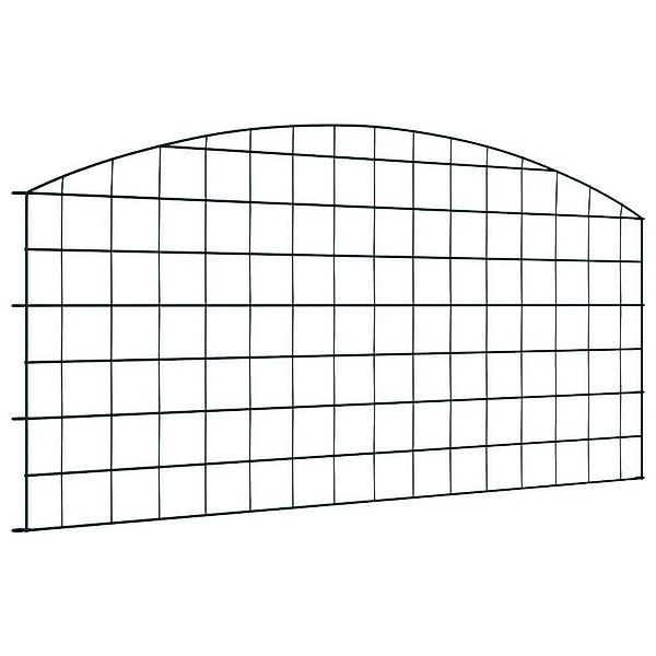 vidaXL Teichzaun Set 5 Stk Grün 100 x 50 cm Stahl 42017313 günstig online kaufen