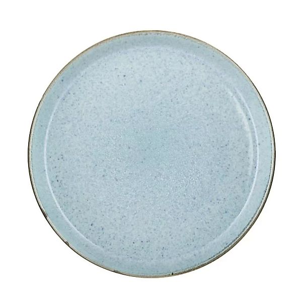 Bitz Grey Speiseteller matt grey / shiny light blue 27 cm (grau) günstig online kaufen