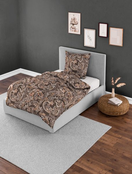 BIERBAUM Bettwäsche "4065" 2 Stk. tlg. Biber, 100 % Baumwolle, pflegeleicht günstig online kaufen