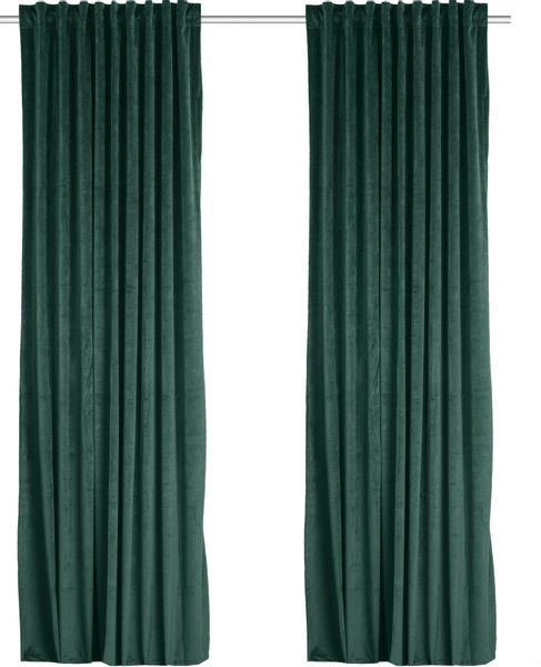 my home Vorhang "Velvet uni" Multifunktionsband 2 Stk. tlg. Samt, 2-er Set, günstig online kaufen