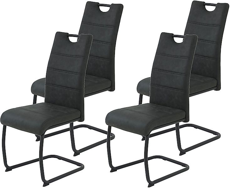 HELA Freischwinger DUNJA (Set, 4 St), Schwingstuhl, Vintage Optik, mit Grif günstig online kaufen