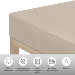 andas Spannbettlaken "Greta in Gr. 90x200, 140x200 oder 180x200 cm" Premium günstig online kaufen