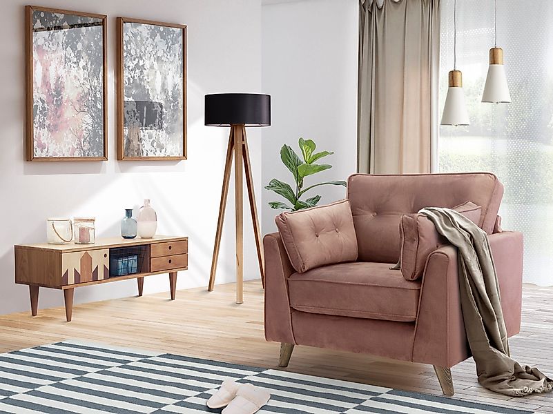 Home affaire Sessel Copenhagen, feiner Keder, günstig online kaufen