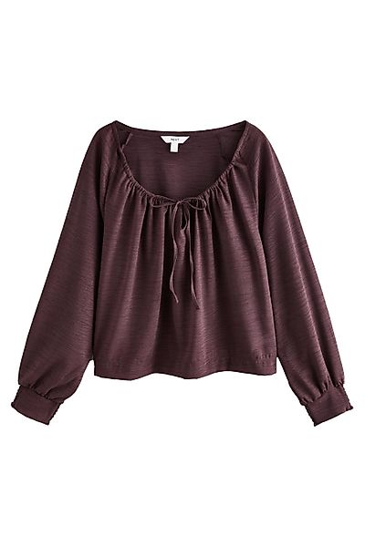Next Langarmbluse Langärmelige Schluppenbluse mit Dekolleté günstig online kaufen