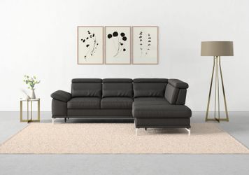 sit&more Ecksofa "Cabrio L-Form, B: 274 cm, mit Sitztiefen-, Arm- & Kopftei günstig online kaufen