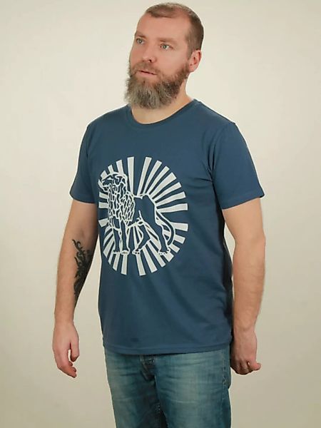 T-shirt Herren - Lion Sun - Dark Blue günstig online kaufen