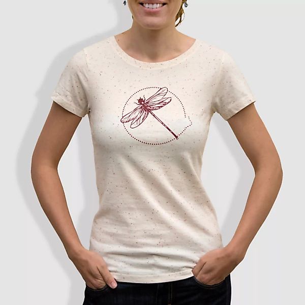 Damen T-shirt, "Libelle", Mandarine günstig online kaufen