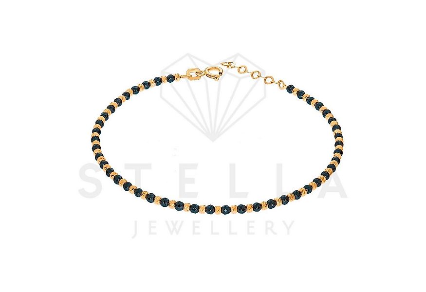 Stella-Jewellery Goldarmband Onyx Armband mit 585er Rotgold Kugel (inkl. Et günstig online kaufen