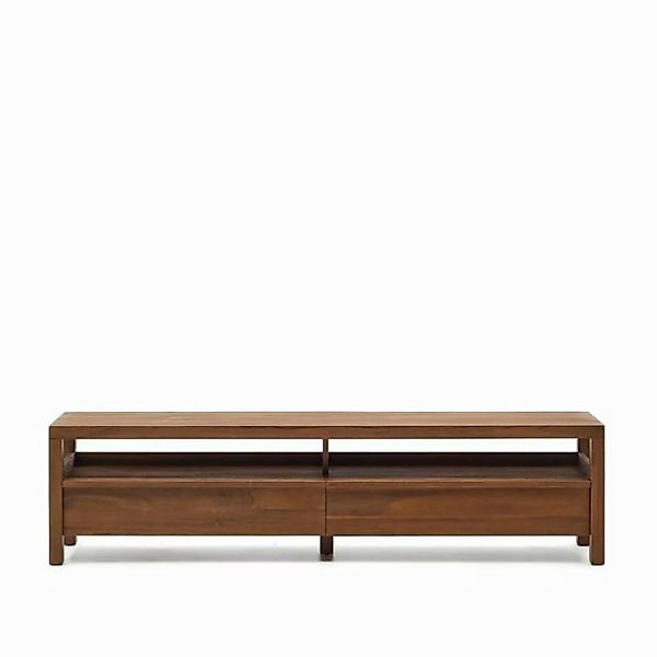 Natur24 Vitrine TV-Möbel Sashi 200 x 50 x 40 cm Teakholz günstig online kaufen