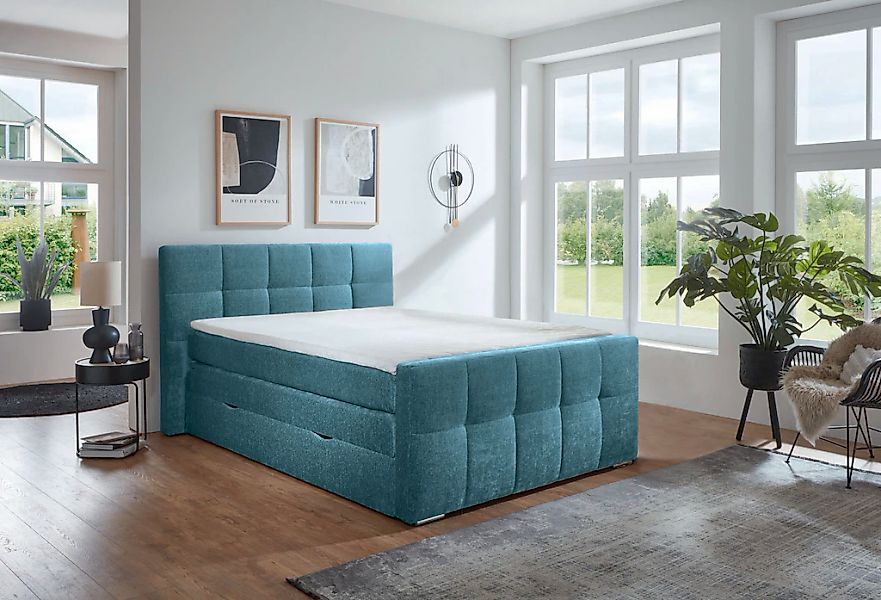 Places of Style Boxspringbett "Rosà", H3/H3, H3/H4, H4/H4 möglich günstig online kaufen