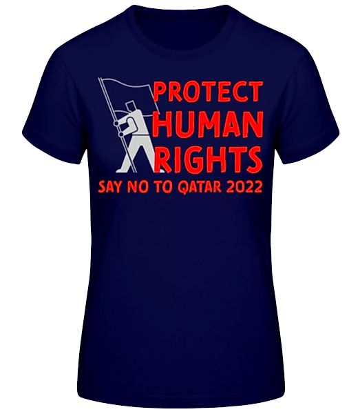 Protect Human Rights · Frauen Basic T-Shirt günstig online kaufen