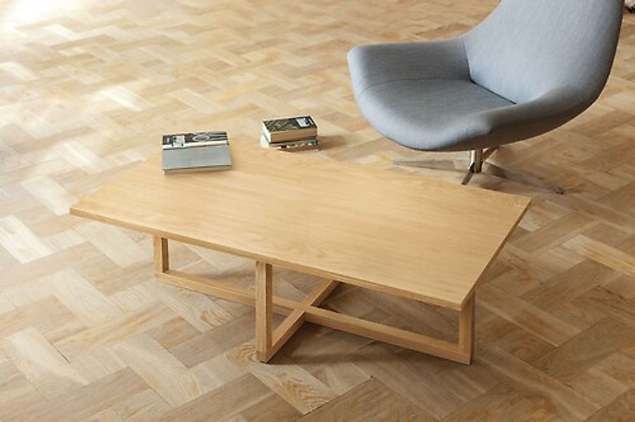 Woodman Couchtisch »Milo«, Breite 115 cm, Gestell aus Massivholz günstig online kaufen