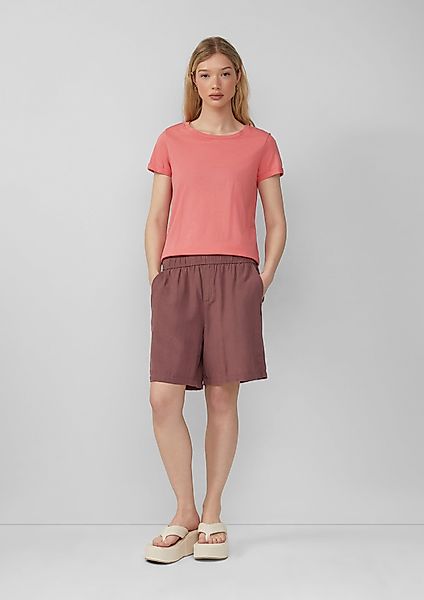 QS Shorts Leinenmix-Shorts mit Elastikbund günstig online kaufen