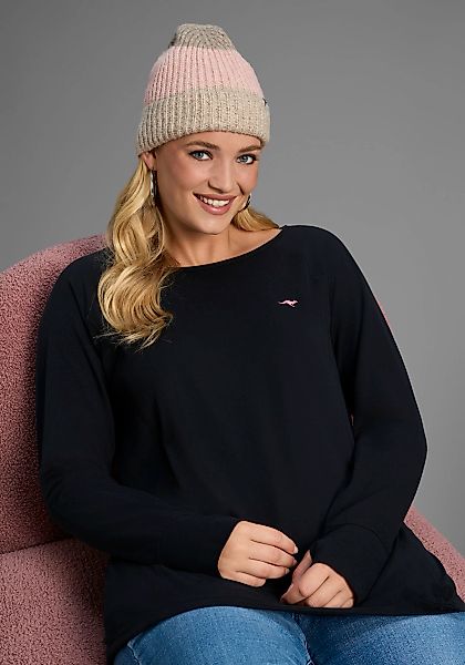 KangaROOS Langarmshirt, Langarm, für Büro und Freizeit, aus Baumwollmischun günstig online kaufen