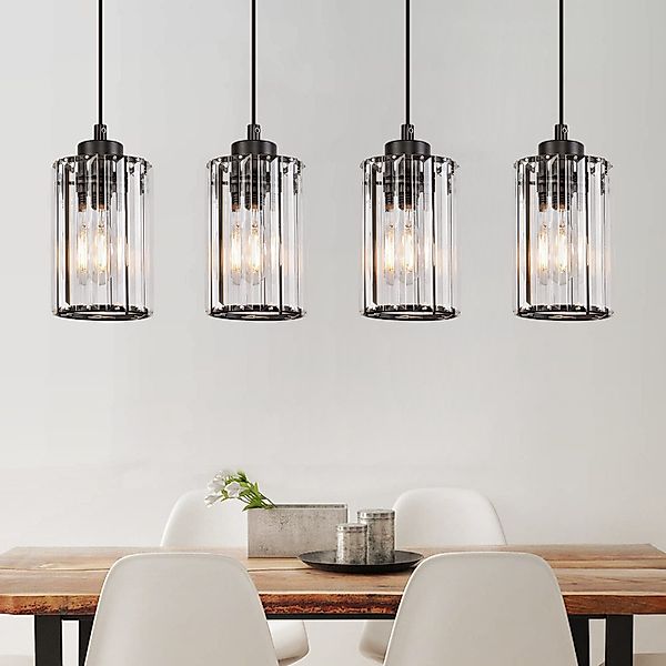 Nettlife Pendelleuchte Esstisch Schwarz Kristall Modern günstig online kaufen