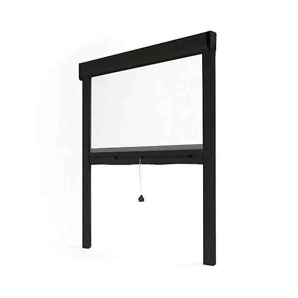 Avosdim Insektenschutzrollo Fenster & Tür Aluminium 125cm x 220cm Schwarz günstig online kaufen