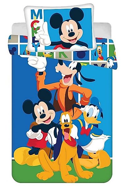 Disney Kinderbettwäsche Disney Micky Maus Kinderbettwäsche 100x135 + 40x60 günstig online kaufen
