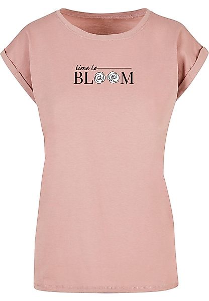 Merchcode T-Shirt "Merchcode Damen Ladies Time to bloom - Extended Shoulder günstig online kaufen