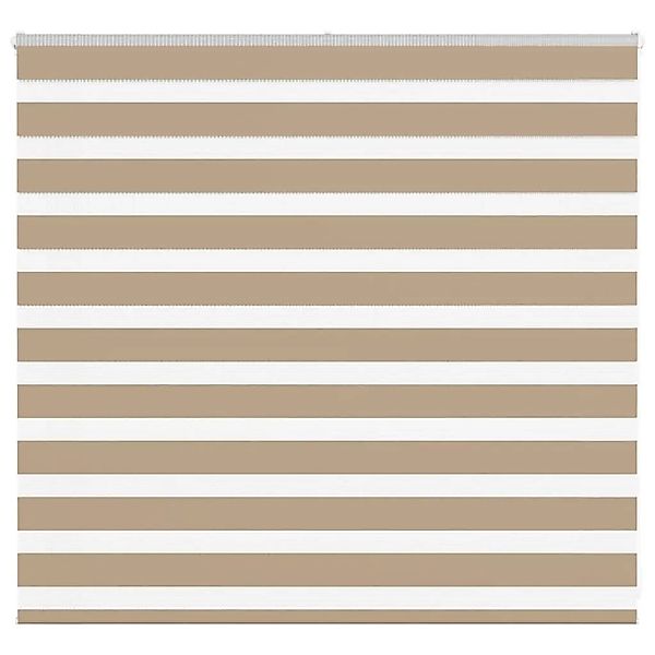 vidaXL Doppelrollo Sandbraun 165x100 cm Stoffbreite 160,9 cm Polyester 4014 günstig online kaufen