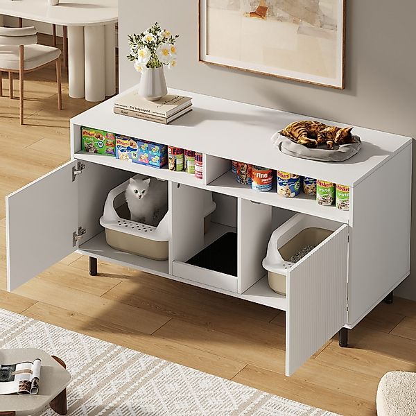 HAUSS SPOLE Sideboard Katzenkloschrank mit Sandauffangmatte,Haustier-Schran günstig online kaufen