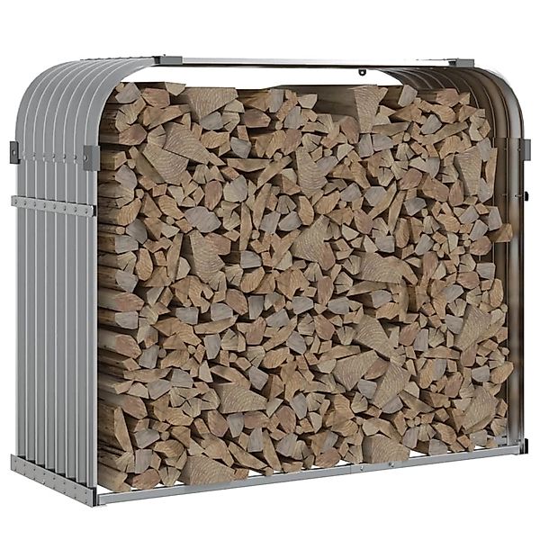 vidaXL Kaminholzregal Kaminholzunterstand Hellgrau 120x45x100 cm günstig online kaufen