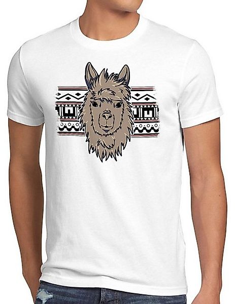 style3 T-Shirt Alpaca Muster aztek lama alpaka nerd hipster einhorn günstig online kaufen
