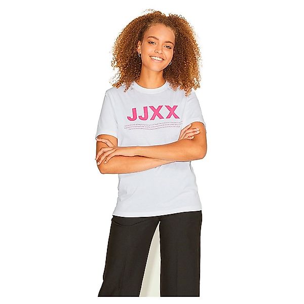 Jjxx Anna Regular Every Small Logo Kurzarm T-shirt XS Bright White / Print günstig online kaufen