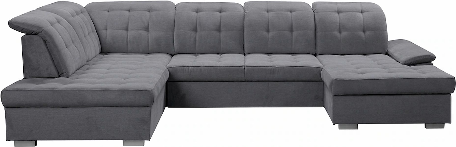WERK2 Wohnlandschaft »Kordula-New U-Form«, Sofa in U-Form mit Schlaffunktio günstig online kaufen