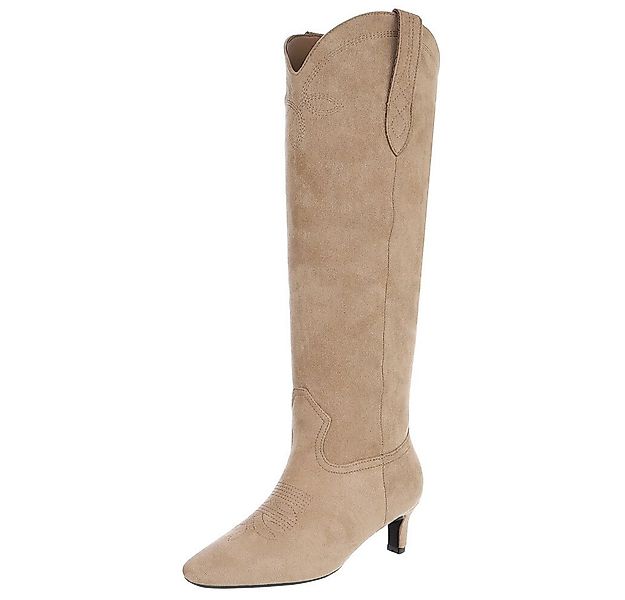Ital-Design Elegante Stiefel aus hochwertigem Material mit Absatz Westernst günstig online kaufen
