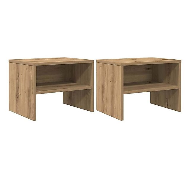 vidaXL Nachttisch Nachttisch 2 pcs Artisan-Eiche 40 x 40 x 30 cm Holzwerkst günstig online kaufen
