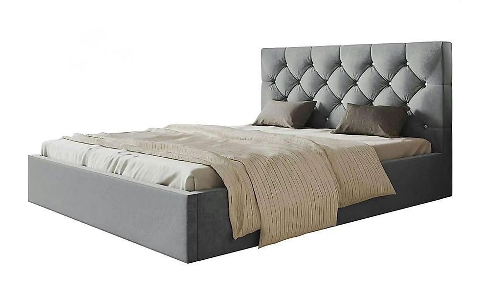 Polsterbett mit Stauraum Southam ¦ grau ¦ Maße (cm): B: 148 H: 90 Betten > günstig online kaufen
