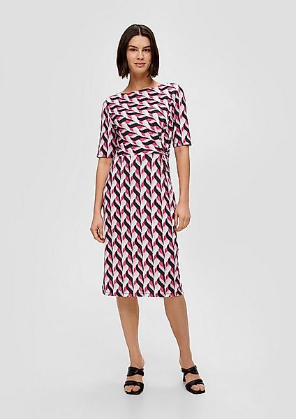 s.Oliver Midikleid Kleid Midikleid mit All-over-Print günstig online kaufen