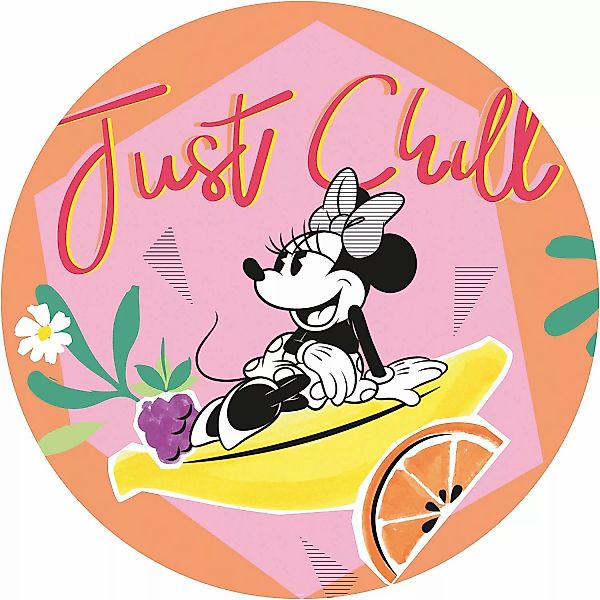 Komar Vliesfototapete Dot Minnie Chill selbstklebend Ø 125 cm günstig online kaufen