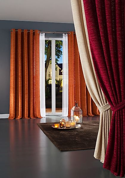 Wirth Vorhang Trondheim 328 g/m², Schlaufen günstig online kaufen