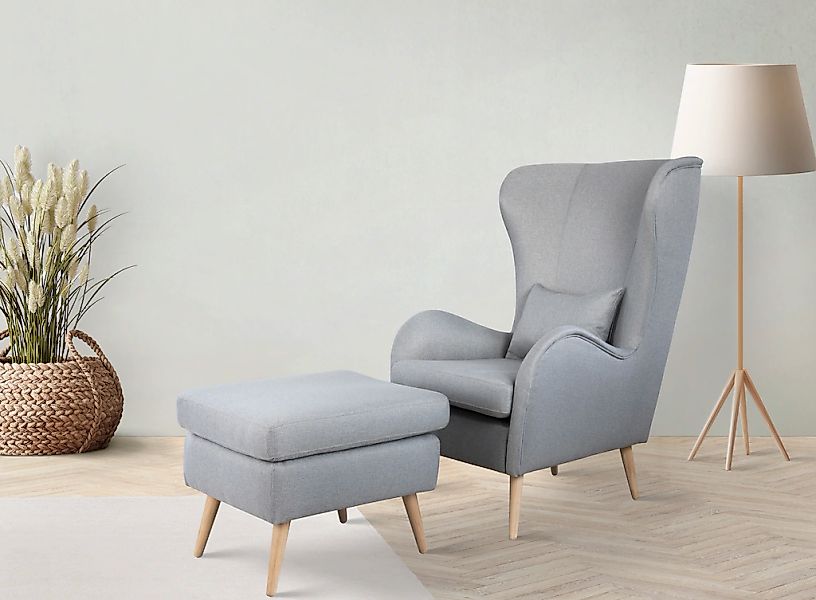 Home affaire Polstergarnitur "Charles" groß und gemütlich im moderner Optik günstig online kaufen