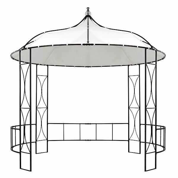 Pavillon 300 X 290 Cm Weiß Rund günstig online kaufen