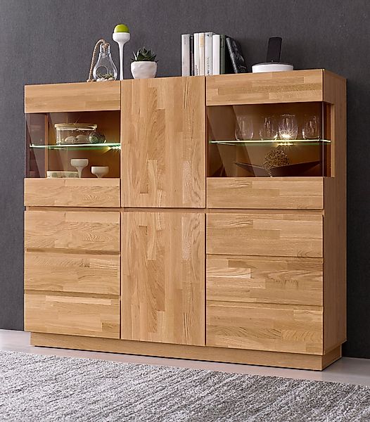 Home affaire Highboard Laima, Vitrine, Breite günstig online kaufen