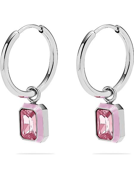 Esprit Paar Creolen ESPRIT Damen-Creolen Edelstahl, Farbstein 2 Zirkon (Paa günstig online kaufen