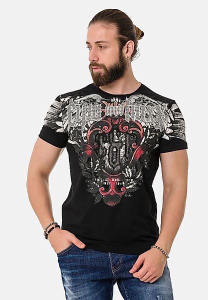 Cipo & Baxx T-Shirt "T-Shirt" aus hochwertiger Baumwolle günstig online kaufen
