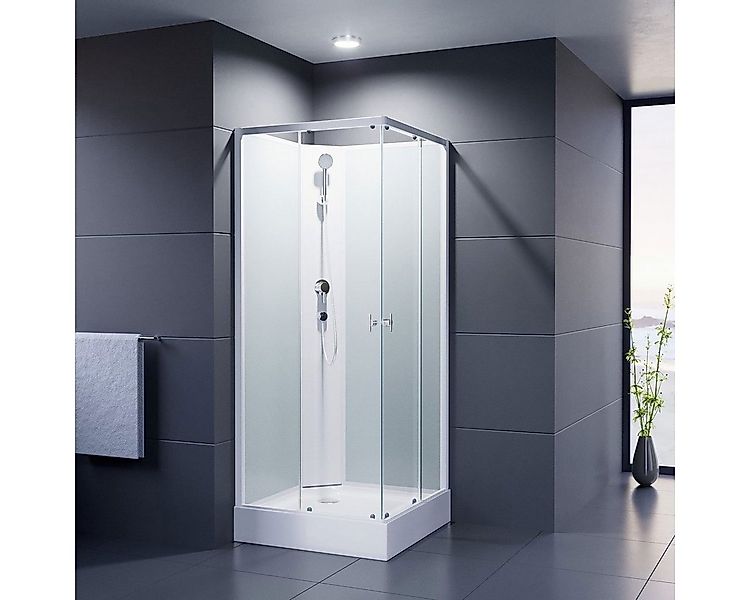 Duschmeister Komplettdusche Komplettdusche Fertigdusche Astoria 80, 1950 mm günstig online kaufen